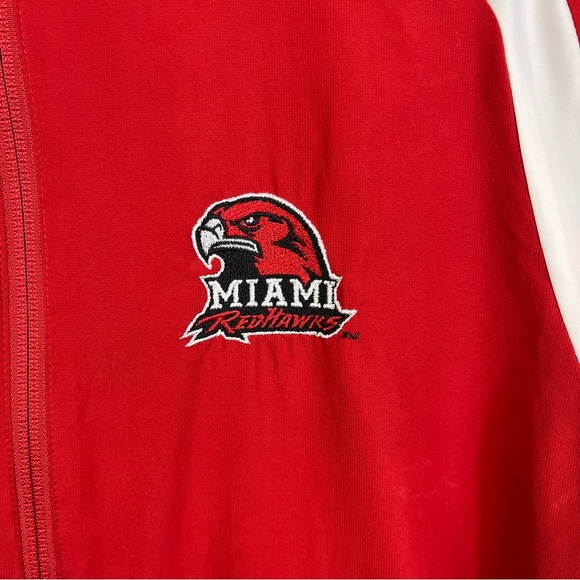 Miami RedHawks adidas Climalite Pullover Men's Red/White Sz Medium - Picture 5 of 16